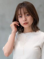 ケアリー 成増(Carelly) 大人かわいい前髪セシルカットココアブラウンフリンジウェーブ