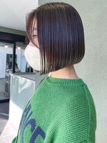 ボンド 三軒茶屋(Bond)&nbsp;前下がりぷつっとボブ × ハイライトシルバーグレー[三軒茶屋]