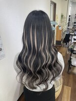 アーチフォーヘア 心斎橋店(a-rch for hair) エクステでハイライトスタイル