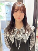 ラミエバイメルト 下北沢(lamie by melt)&nbsp;毛利/ブリーチなし暖色カラー 大人可愛いベージュピンクブラウン