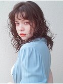 前髪マチルダボブピンクベージュインナーグレージュ