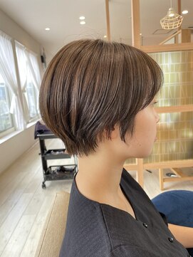 アドラーブル 長岡リップス旭岡店(adorable) 20代30代/大人可愛い★小顔丸みショート/くすみベージュ