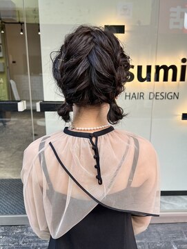 スミ(sumi) ツインアレンジ×ゴールドピン