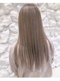 #ミルクティー#ダブルカラー#ケアブリーチ