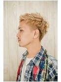 【メンズ】浅めツーブロックラフショート
