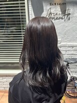 アマレット(Amaretto)&nbsp;【ダークグレージュ×ツヤ髪ミディ】