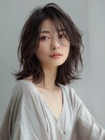 アルトリスト(Altruist Aging×HAIR&SPA)&nbsp;★ダークアッシュ大人ガーリーボブ着物ミディアムレイヤーカット