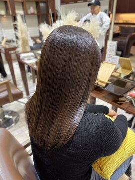 フラット 千葉(Flat.) 髪質改善NOAカラー、ラベンダーブラウン【千葉】