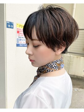 グランジュテ(grandjute) イルミナカラー★ハイライト★デジタルパーマ★切りっぱなし