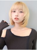 【La fith】ブリーチ×レイヤーカット×ミルクティーベージュ