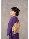 留袖着付けと和装ヘアーセット