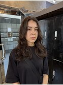 レイヤーパーマ　デジタルパーマでコテ巻き風パーマ
