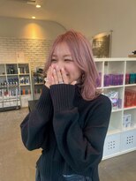 ディフィーノ 青山(DIFINO)&nbsp;【DIFINO　青山】　韓国風ウェーブボブミディ/ペールピンク