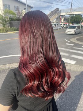 ヘアサロン カンパニュール(hair salon Campanule) チェリーレッド