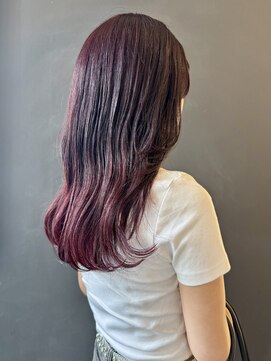 美容室BJ 夏のボルドーカラー