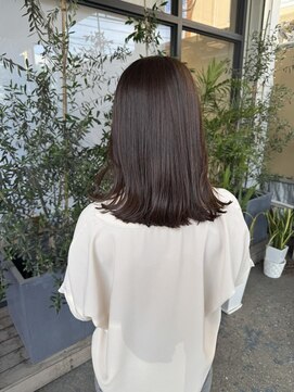 リールヘアー 大野城店(rire hair) ミディアムヘア/オリーブブラウン