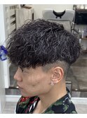 スペインカール×縦落ちツイスパ