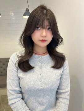 ラヴィズム 長岡店(LUVISM) 韓国/顔周りレイヤー/ダブルカラー/ベージュ/前髪新潟長岡宮関