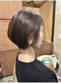 クラゲヘアー/小顔に見せるヘア/ココアベージュ/弥富