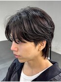 ＜Agu hair石垣＞センターパート×毛流れフェザーパーマ