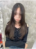 韓国オルチャンレイヤーカット透明感カラー顔まわり前髪カット