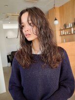 パーク 代官山(PARK)&nbsp;くびれヘアゆるふわパーマ結べるレイヤーミルクティーベージュ