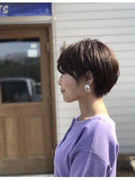 ルーツ(ROOTS hair design) 【ROOTS水戸】イヤリング映え☆丸みショート☆