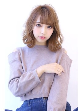 オーロ 西宮店(ORO) ふんわり透明感ベージュボブ