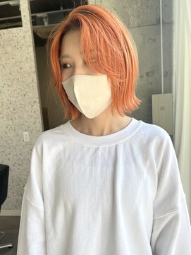 ラニヘアサロン(lani hair salon) ペールオレンジ【天神/大名/ハイトーン】