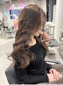 韓国風毛流れレイヤー☆大人チョコブラウン