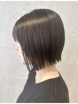 アース 三軒茶屋店(HAIR&MAKE EARTH) 三軒茶屋_レディース_ミディアム_ブラウン_ボブ_外ハネ_カット