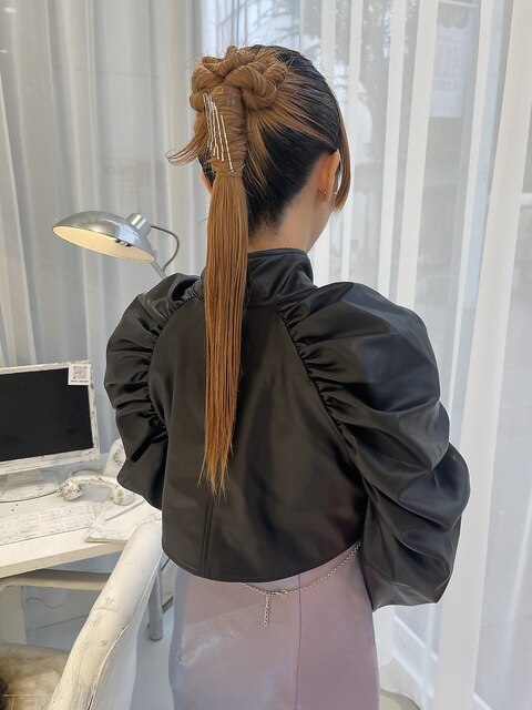 10代20代ヘアアレンジヘアセットタイトアレンジ