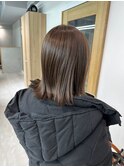 切りっぱなし_マロンベージュ_ラベンダーブラウン
