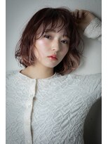 カバーヘアアンドスパ ブリス 浦和(COVER HAIR&SPA bliss)&nbsp;ベビーピンクハイライトくせ毛風ふわミディw浦和10代20代30代