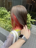 リガナッツ 池袋店(Riganuts)&nbsp;グレージュ × オレンジ