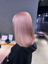 ペレ 栄店(PELE) デザインカラー/レイヤーカット/ウェットヘア/オリーブベージュ