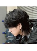 シャドウパーマ　マッシュウルフ