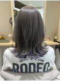 ラベンダーグレージュのインナーカラー