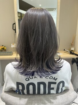 シェルバイコソラ(SHELL by kosora) ラベンダーグレージュのインナーカラー