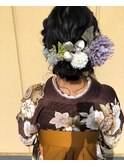 卒業式ヘアセット