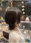 大人可愛いウルフボブ