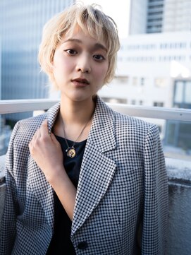 ユニ バイ ミリィ 四日市(uni by mily) 髪質改善ケアブリーチ×小顔ショートボブ