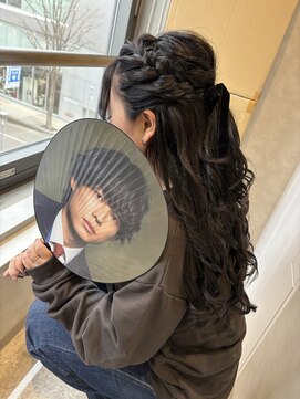 カメリア 札幌大通(Camellia) 編み込みハーフアップ