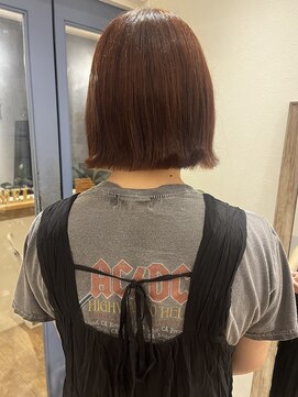 メルト 吉祥寺(melt) 切りっぱなしオレンジブラウン吉祥寺20代小顔外ハネ人気こなれ