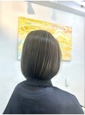 ◇大人可愛い20代30代40代50代前下がりショートボブ丸みショート