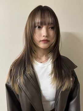 ノラ シブヤ(NORA) レイヤーカット/裾カラー/インナーカラー/韓国レイヤー