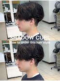 毛流れシャドウセンターパート大宮メンズカットパーマ美容室