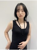 【湯田】黒髪くびれミディアム