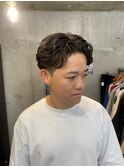 メンズカットセンターパートメンズパーマニュアンスパーマ　