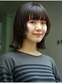 切りっぱなしボブ/顔周りレイヤー/beautrium鎌倉小町　大冨ハナ